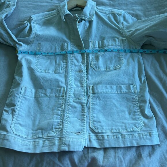 Vintage Gap Womens Beige Utility Jacket With Front Pockets & Button Closure - Si - Picture 5 of 9